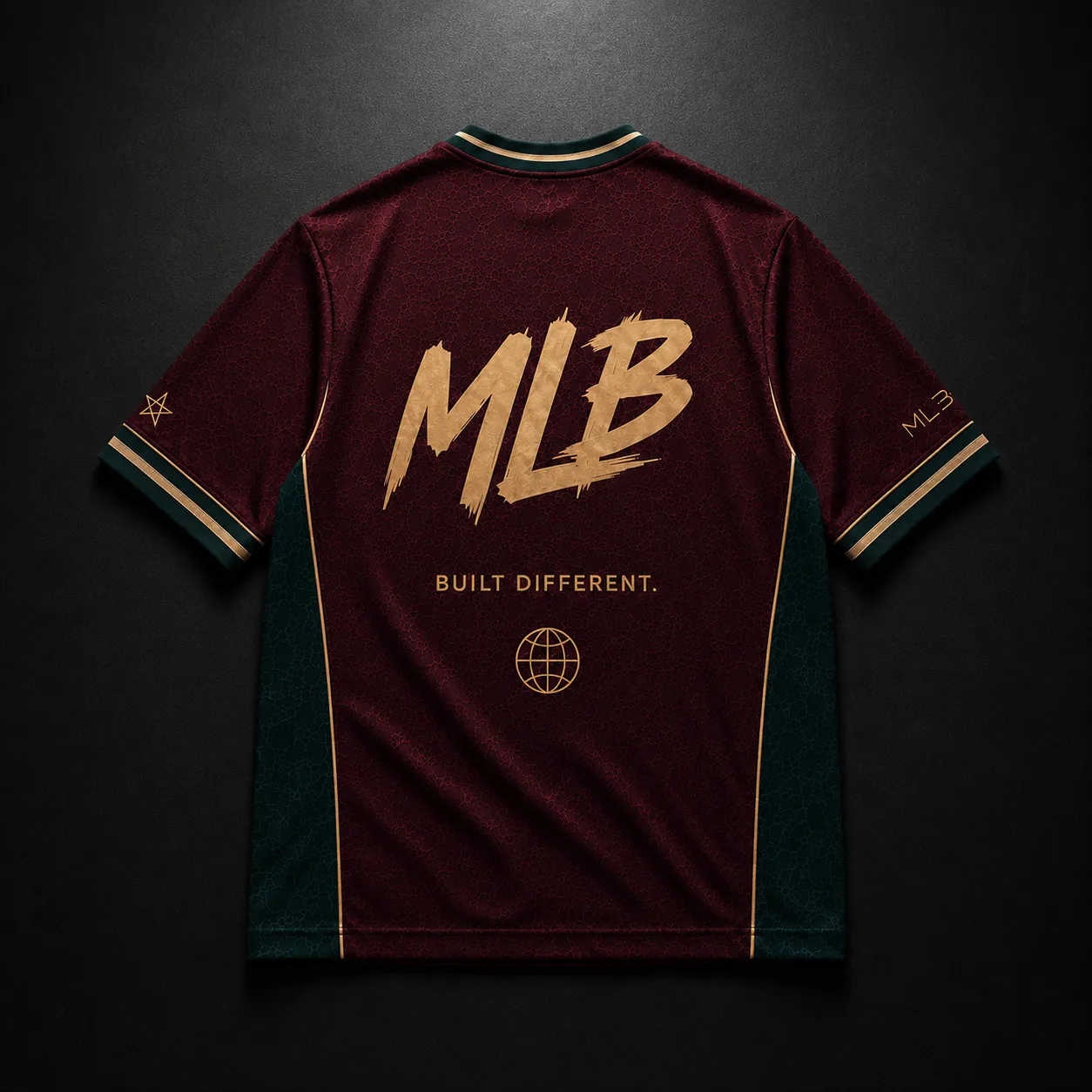 Jersey Premium MLB x Morocco, vue de dos, MLB doré